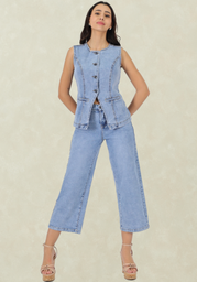 WIDE LEG CAPRI
